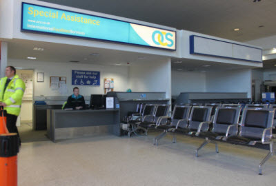 Special Assistance Desk at Belfast airport