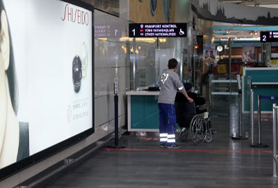 Disabled Passengers Passport Control Lane