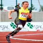 South African Paralympics runner Oscar Pistorius. Original photograph by Elvar Pálsson from Iceland.