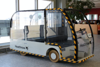 Heathrow buggy for passengers with reduced mobility