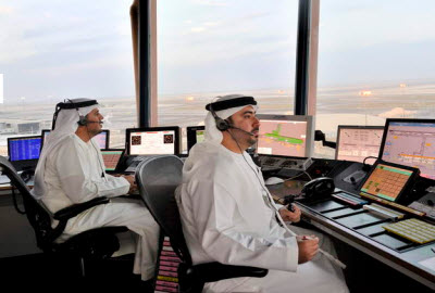 Abu Dhabi airport control tower