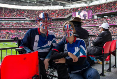 Tim and Andrea Wilson at the 2012 Paralympic Games