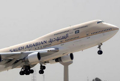 Saudia Boeing 747 on take-off