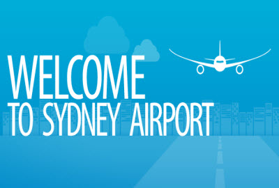 Welcome to Sydney Airport banner