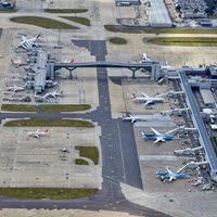 London Gatwick Airport bird-eye view